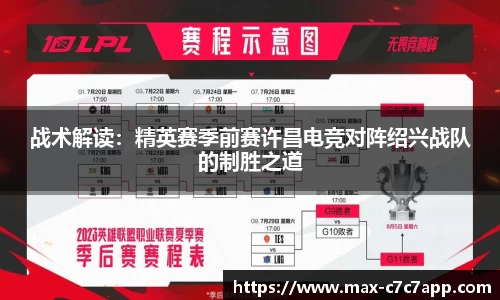 战术解读：精英赛季前赛许昌电竞对阵绍兴战队的制胜之道
